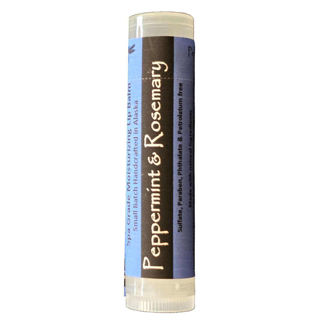 Peppermint & Rosemary Spa Grade Lip Balm - Alaskan Dream Botanicals