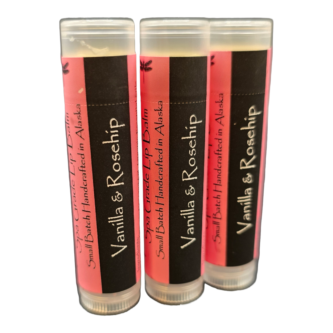 Vanilla & Rosehip Spa Grade Lip Balm - Alaskan Dream Botanicals