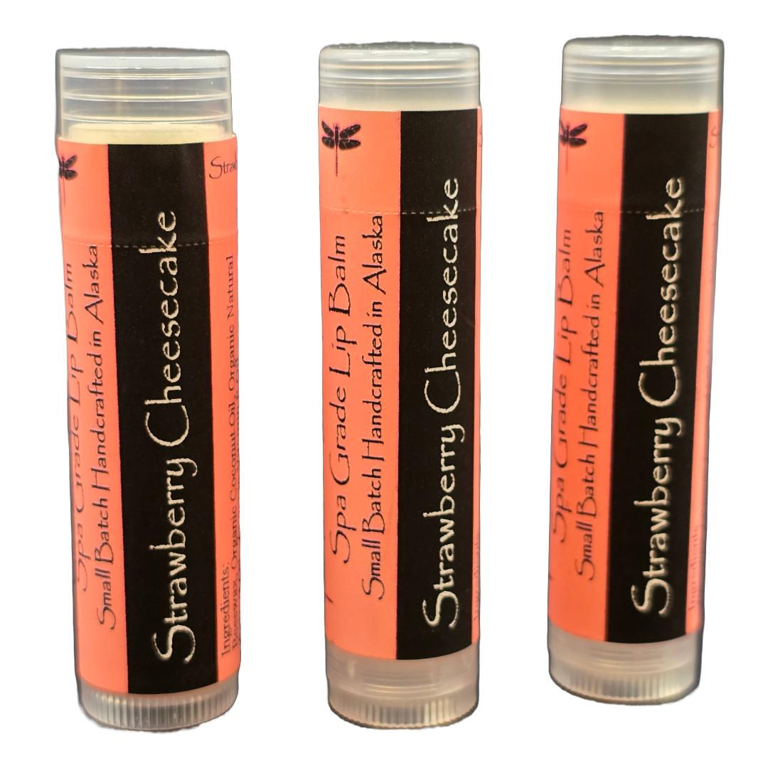 Strawberry Cheesecake Lip Balm - Alaskan Dream Botanicals