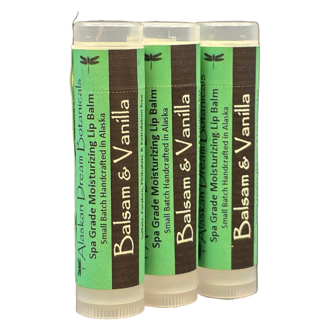 Balsam & Vanilla Lip Balm - Alaskan Dream Botanicals