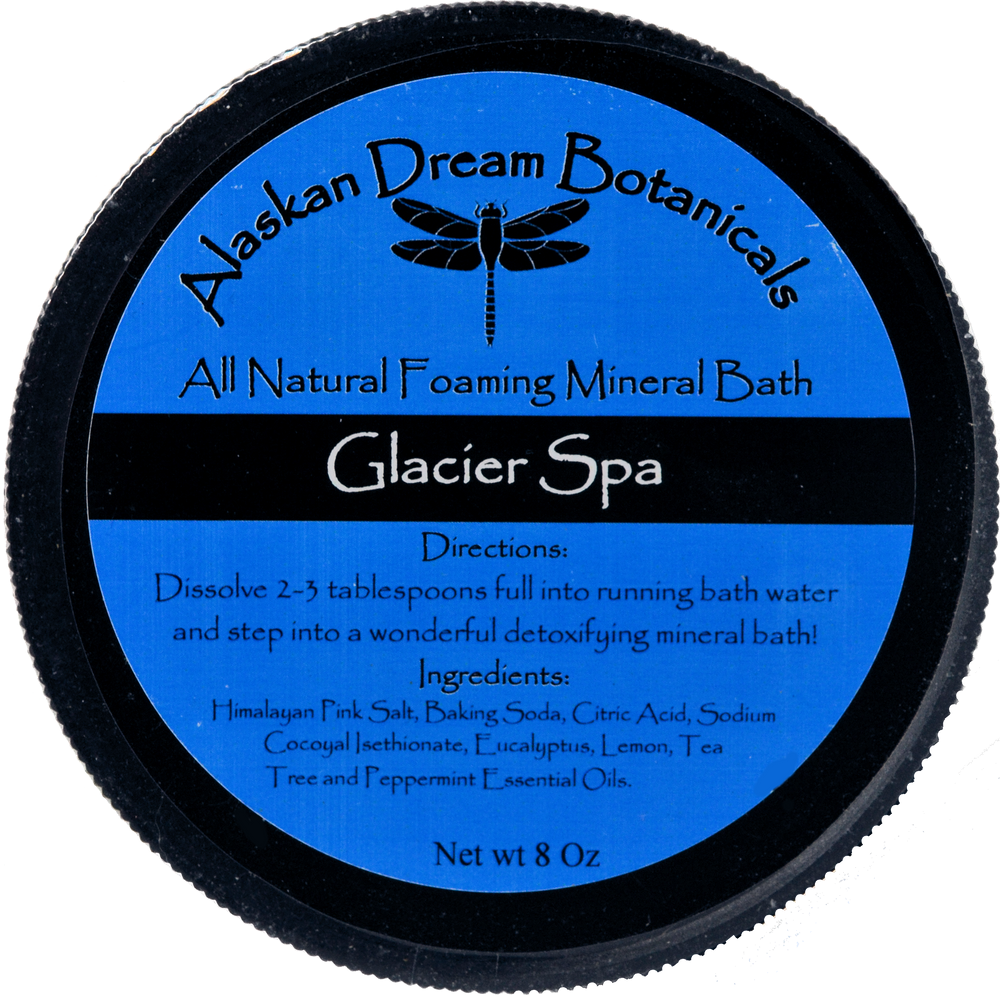 Glacier Spa (Spa Grade) Foaming Mineral Bath - Alaskan Dream Botanicals