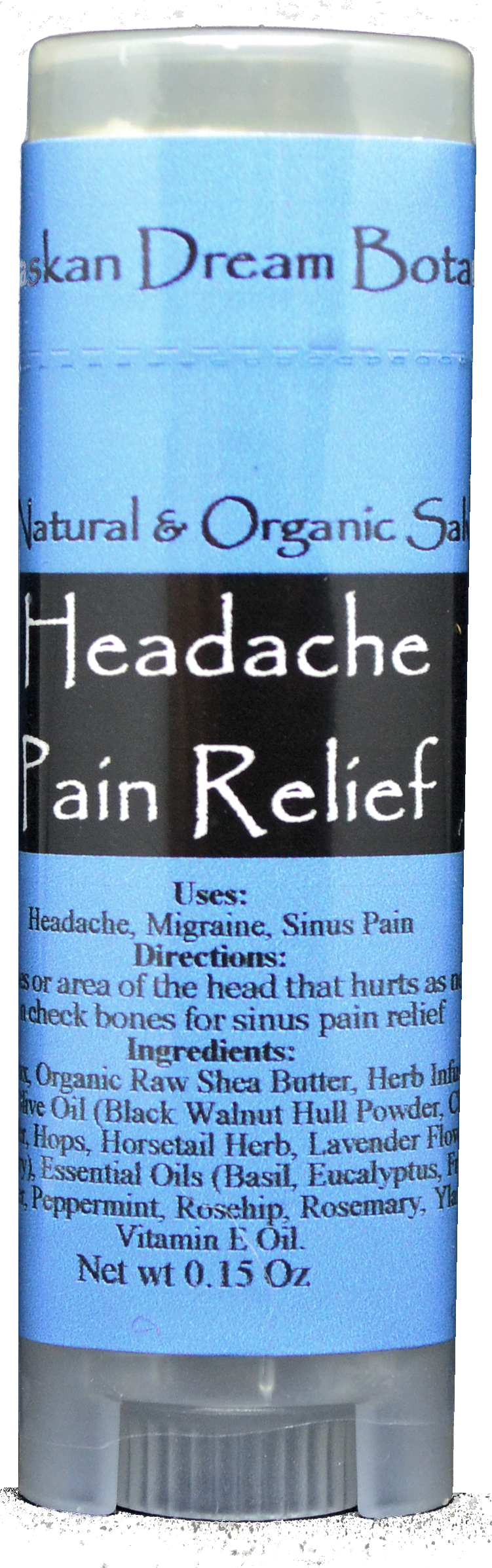 Headache Pain Relief Spa Grade Salve - Alaskan Dream Botanicals