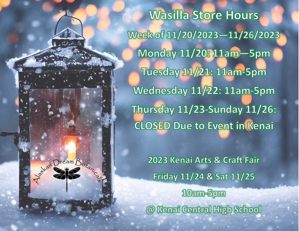 Wasilla Store Hours - 11/20/23-11/26/23