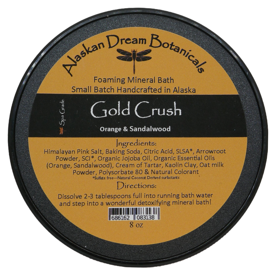 Gold Crush Spa Grade Foaming Mineral Bath