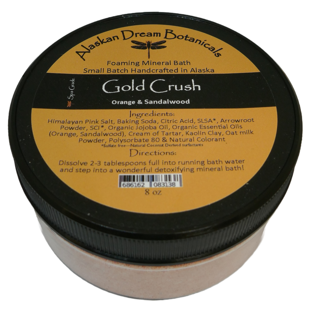 Gold Crush Spa Grade Foaming Mineral Bath