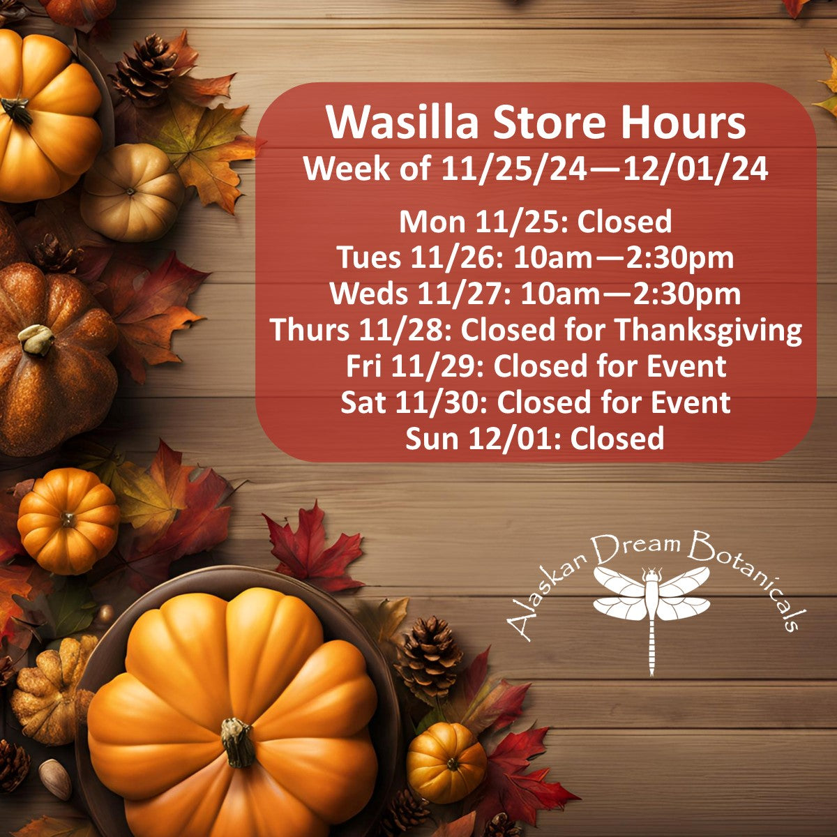 Wasilla Store Hours