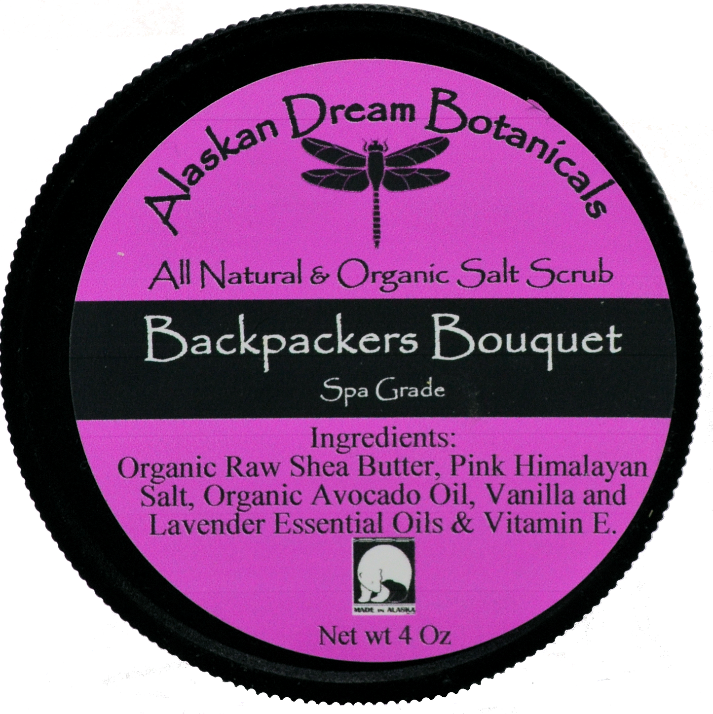 Backpackers Bouquet Pink Himalayan Salt Scrub - Alaskan Dream Botanicals