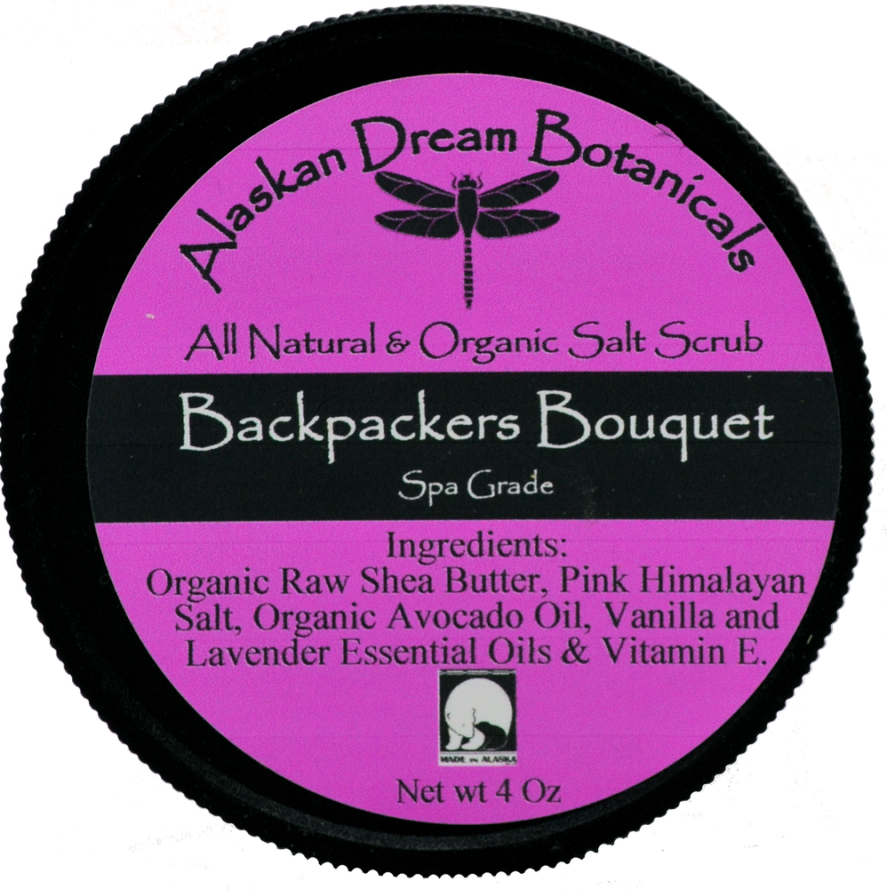 Backpackers Bouquet Pink Himalayan Salt Scrub - Alaskan Dream Botanicals