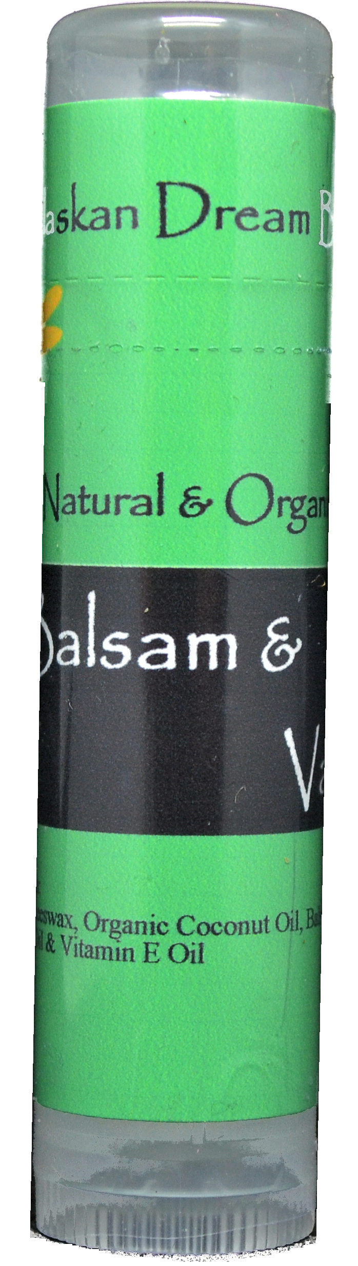 Balsam & Vanilla Lip Balm - Alaskan Dream Botanicals