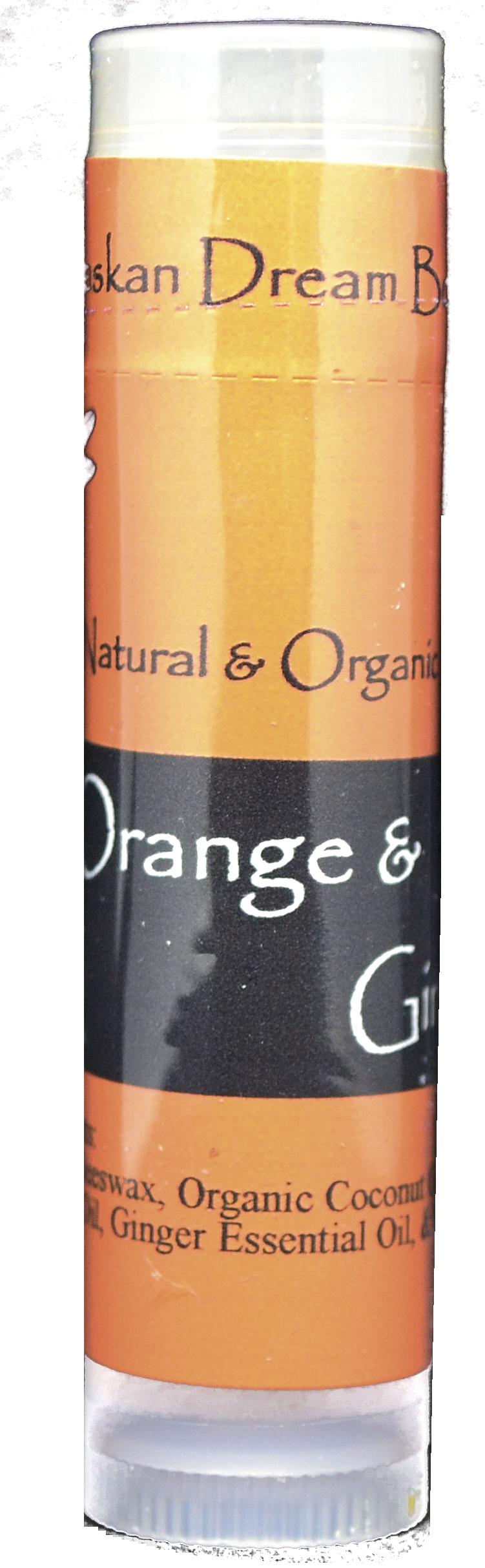 Orange & Ginger Spa Grade Lip Balm - Alaskan Dream Botanicals