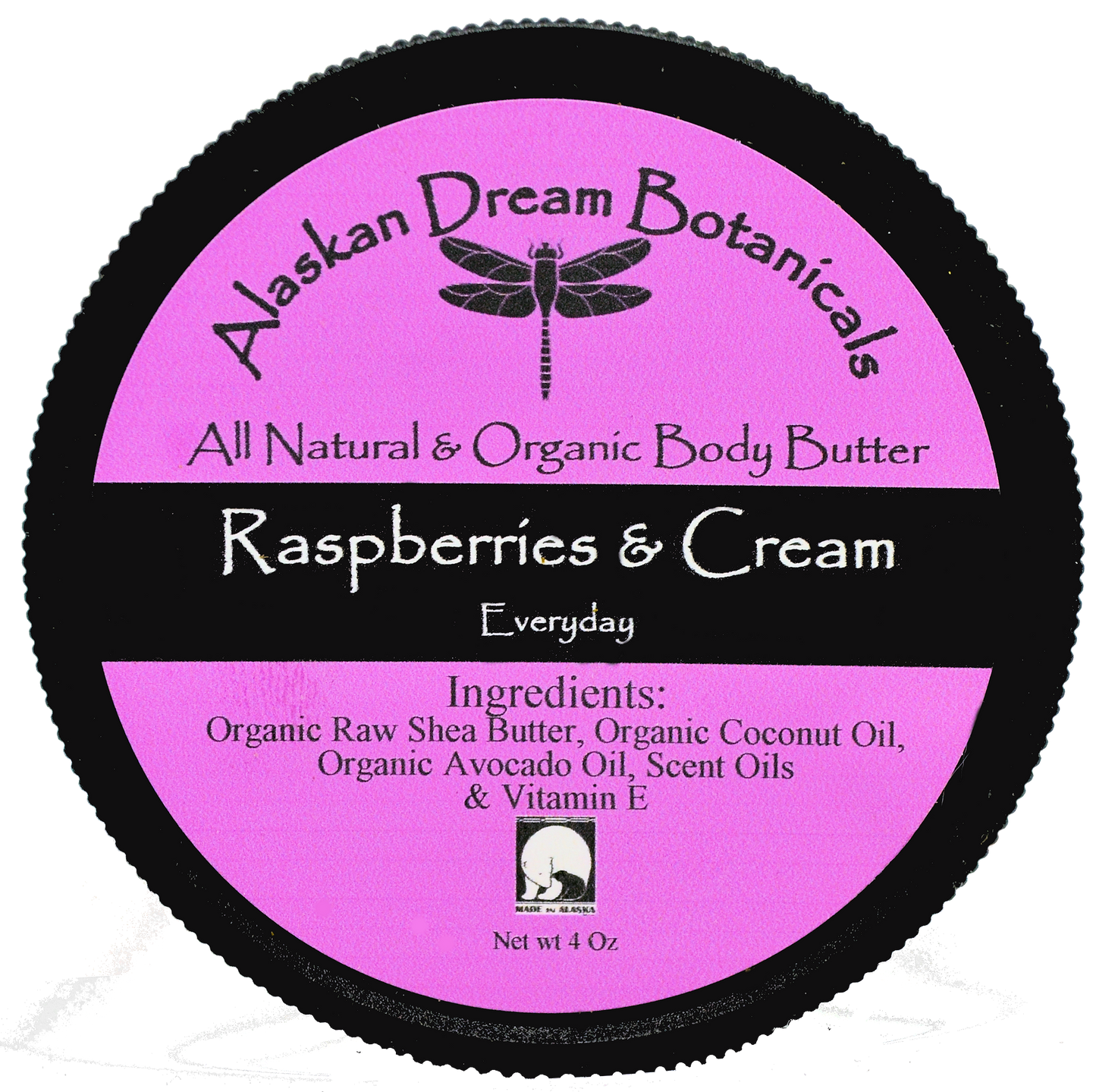 Raspberries & Cream Everyday Body Butter - Alaskan Dream Botanicals