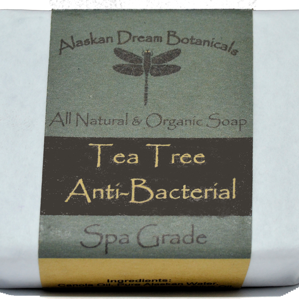 Tea Tree Antibacterial Spa Grade Bar Soap - Alaskan Dream Botanicals