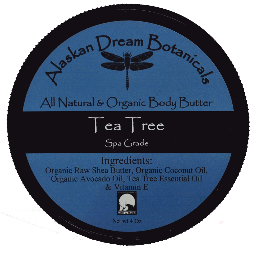 Tea Tree Antibacterial Spa Grade Body Butter - Alaskan Dream Botanicals