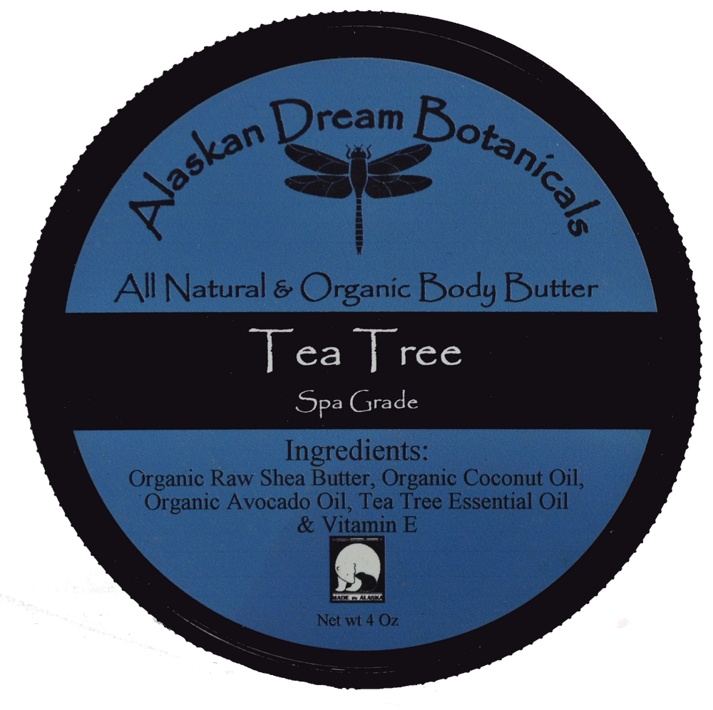 Tea Tree Antibacterial Spa Grade Body Butter - Alaskan Dream Botanicals