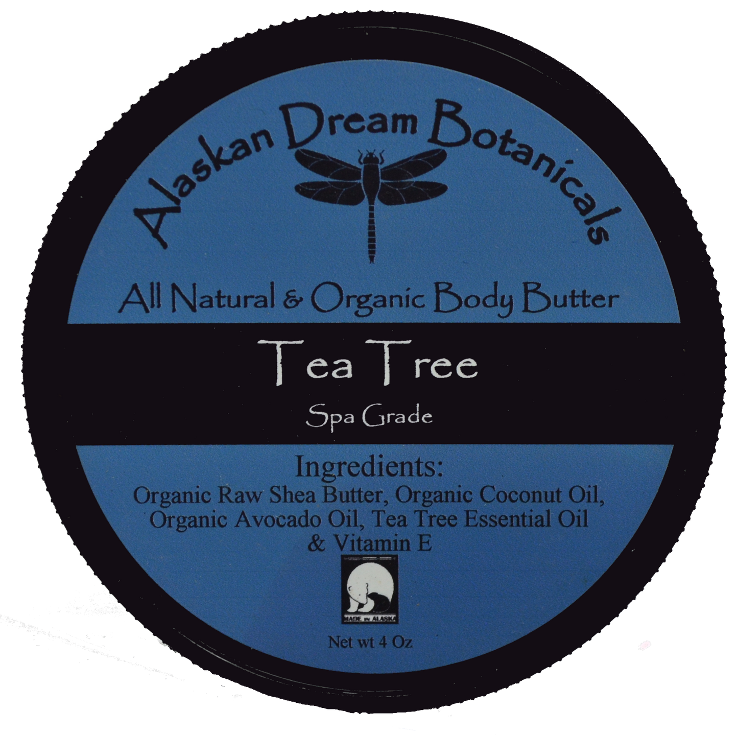 Tea Tree Antibacterial Spa Grade Body Butter - Alaskan Dream Botanicals